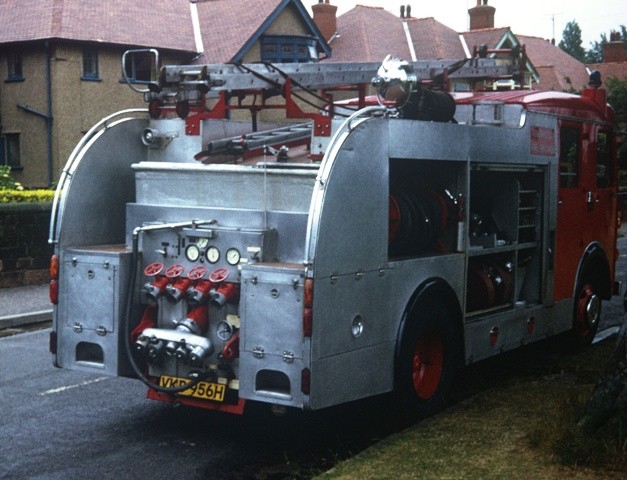 Rear view Dennis F44 P Merseyside VKD 956H