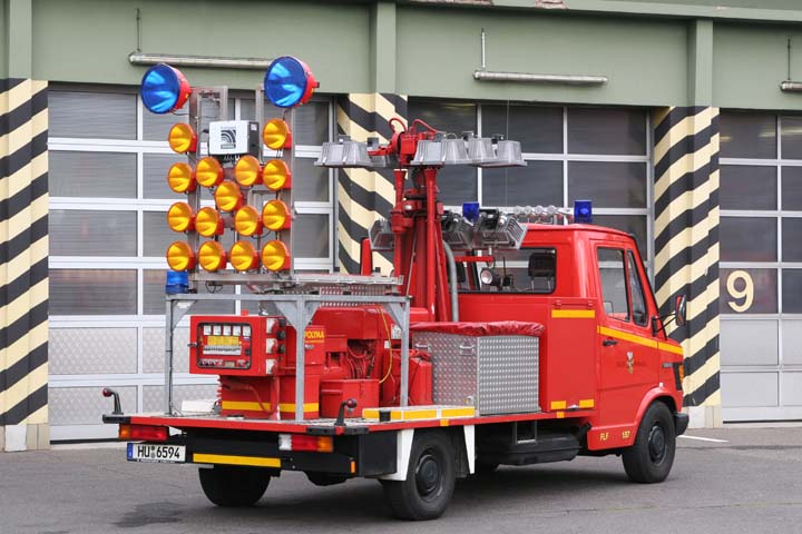 Backside look of the Light unit Feuerwehr Hanau