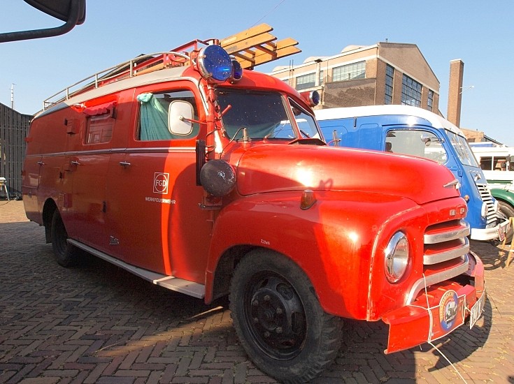 Red Opel Blitz Firetruck.