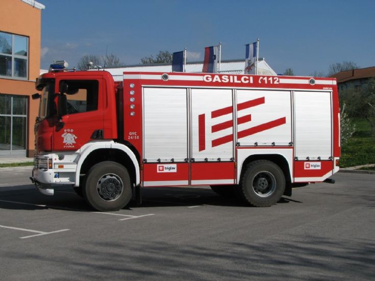 Slovenian fire truck Pivka