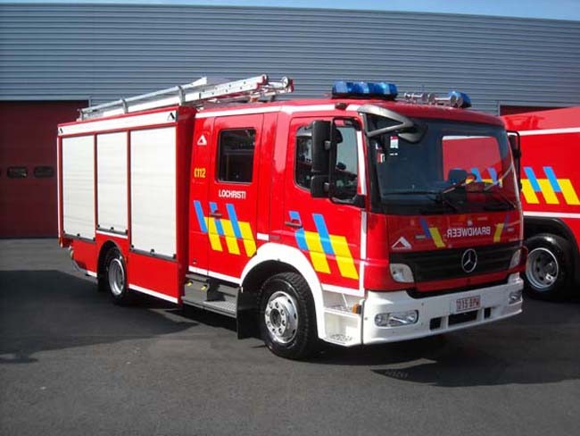 Brandweer Lochristi Pumper Mercedes Atego