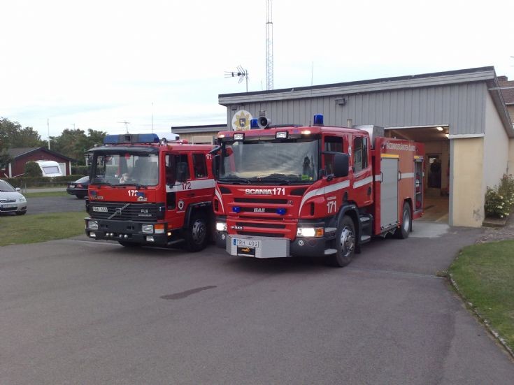 Degerhamn Fire department Scania Volvo