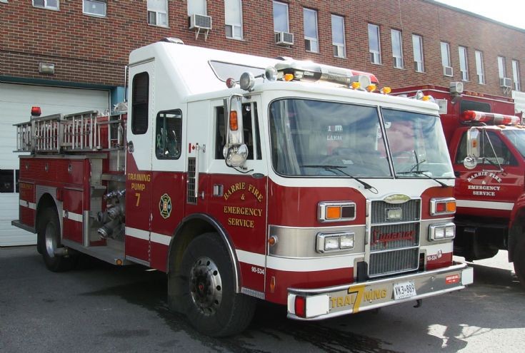 Barrie Fire Services pump 7
