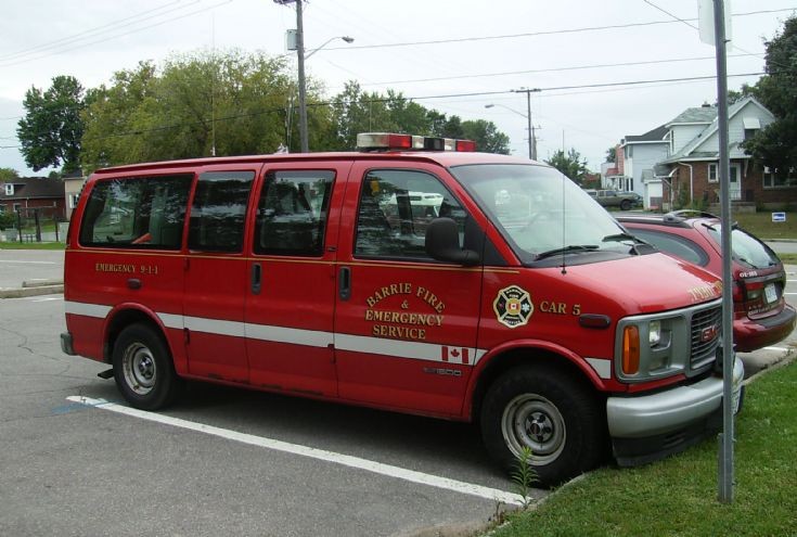 Barrie Fire Services GMC Car 5