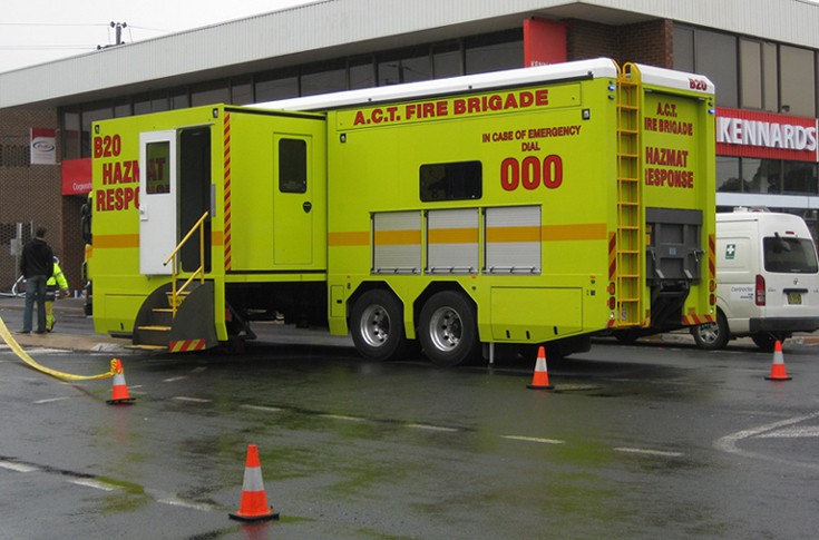 ACTFB Scania P94 HAZMAT, Canberra Australia