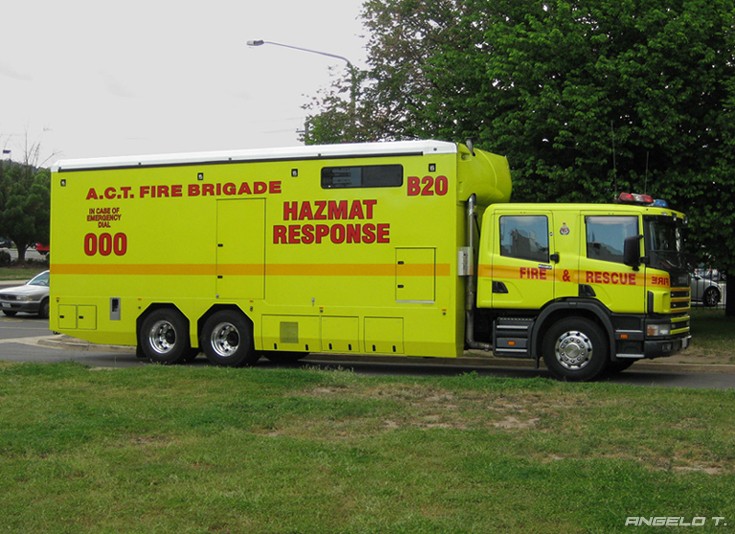 ACTFB Scania P94 HAZMAT - Canberra Australia