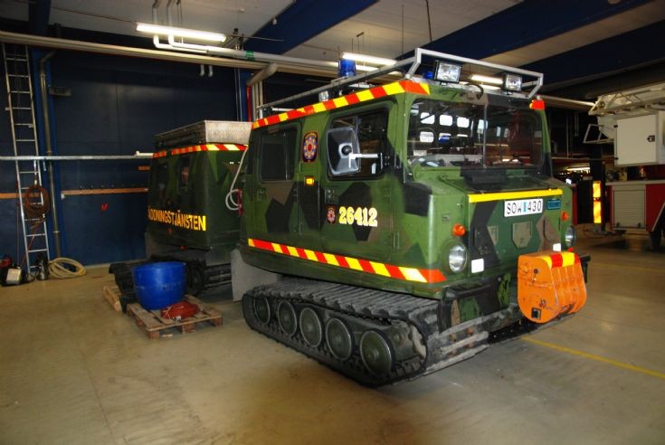 haglunds bandvagn, forrestfire, Vetlanda, Sweden.