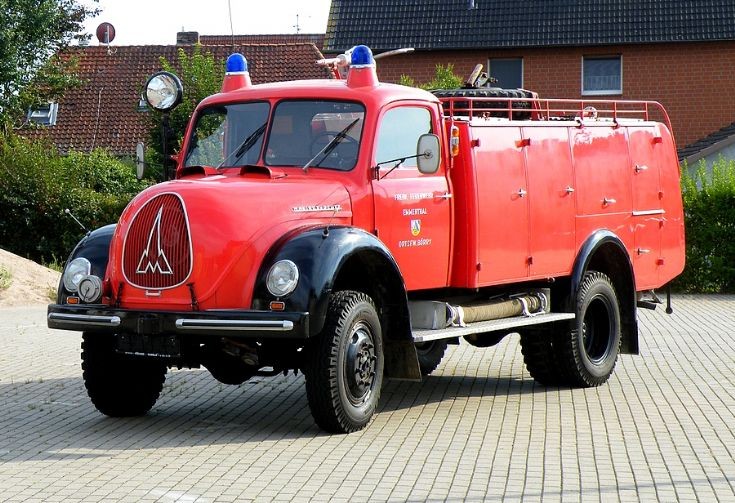 Magirus TLF 16-T of the fire service unit Börry