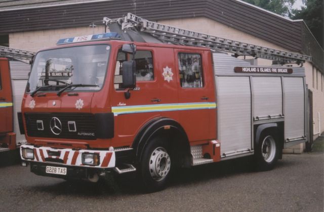 Nairn Highlands and Islands Fire brigade Mercedes