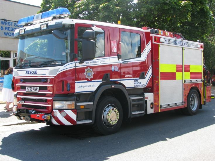 West Sussex Fire and Rescue Service Scania HX58KHR