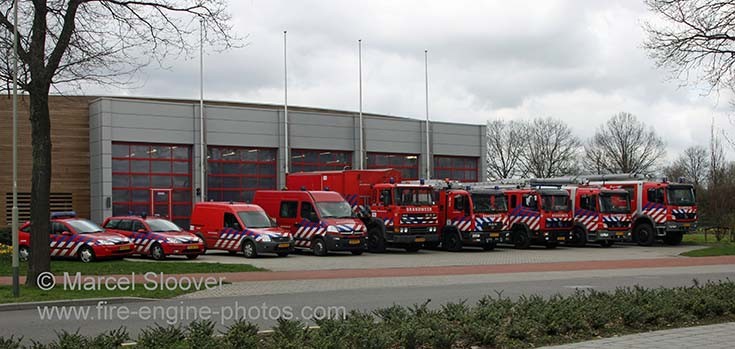Line up brandweer Helden