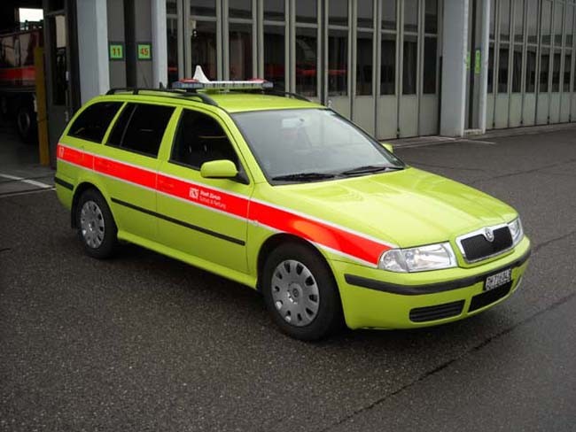 Command car Skoda Airport Zürich