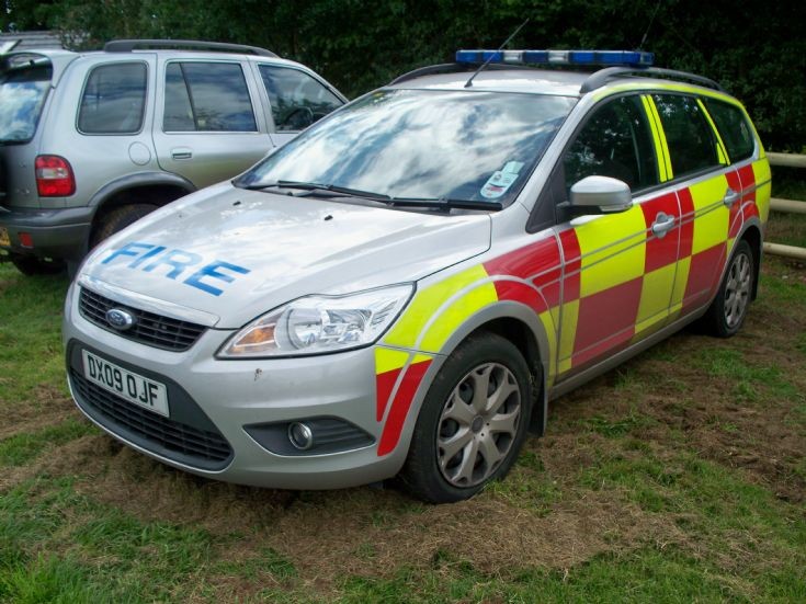 Staffs F&RS Officer's car