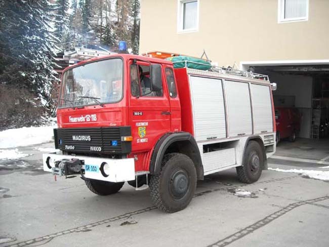 Rescue truck Magirus Iveco Sankt Moritz Bad