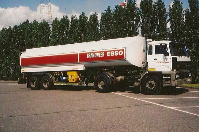 Foam tanker of working brigade Esso