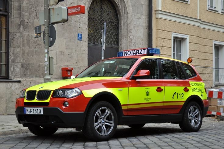 Munich Fire Department emergency physican vehicle