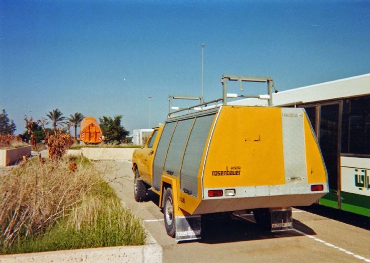 Rear view of Dodge Rosenbauer RIV Iraq