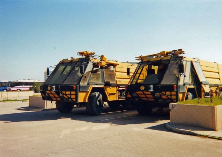 Two Rosenbauer Simba Crash Tenders