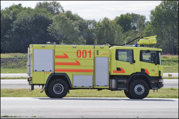Crash tender at  Bergen Airport