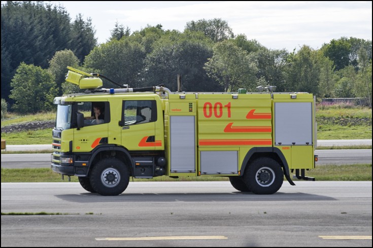 Crash tender at Bergen Airport, Norway