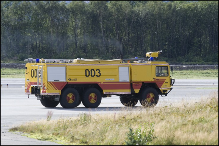 Rosenbauer fire engine at Bergen Airport