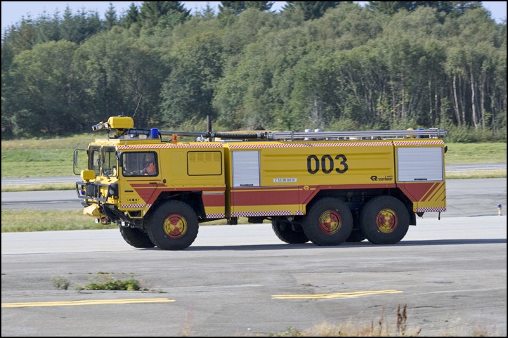 Rosenbauer crash tender at Bergen Airport