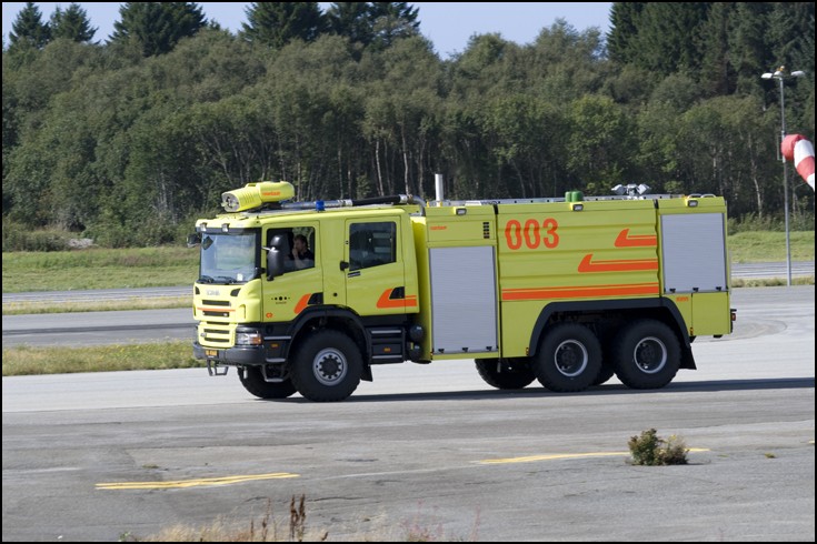 Scania Crash tender at  Bergen Airport