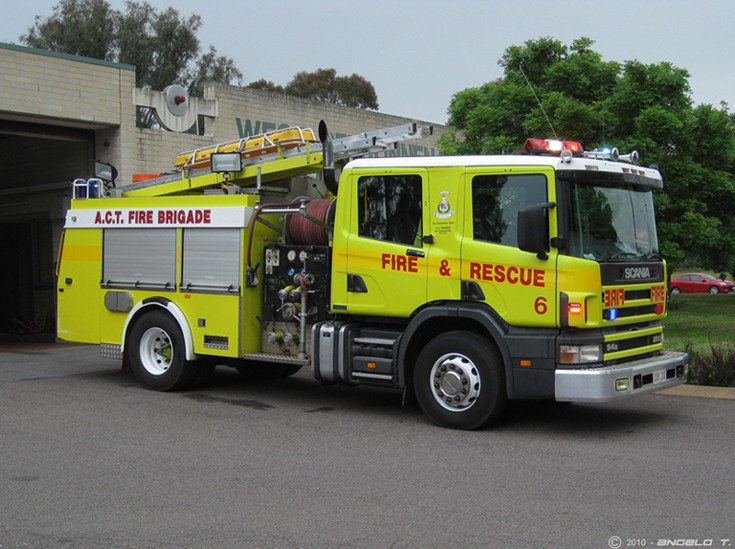 ACTFB Scania P94 Pumper B6, Canberra Australia