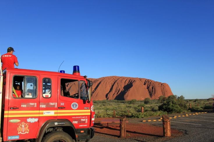 Mercedes at Uluru (Ayres Rock)
