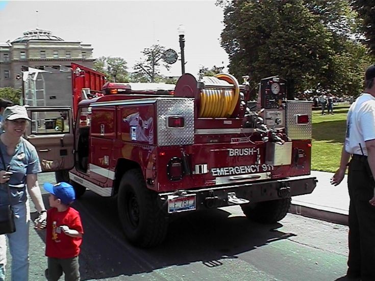 Hummer Brush Fire Truck rear