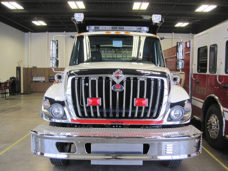 Pumper truck on International chassis, Cerrejon