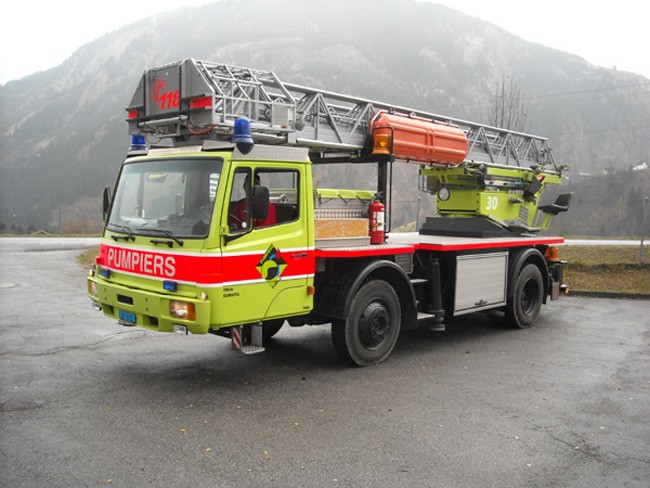 Turntable ladder Pumpiers Disentis