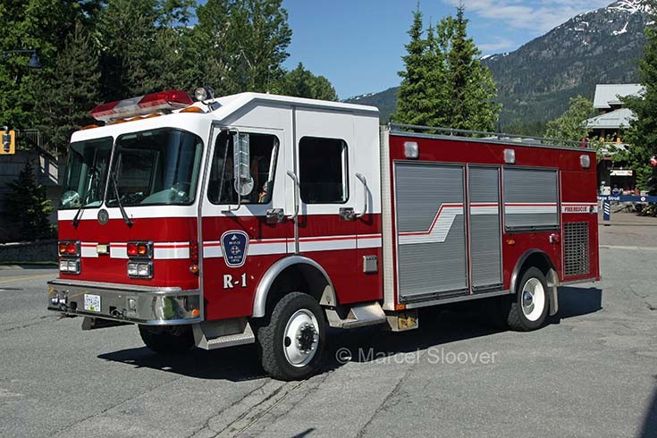 Rescue 1 Spartan Whistler Fire department Canada
