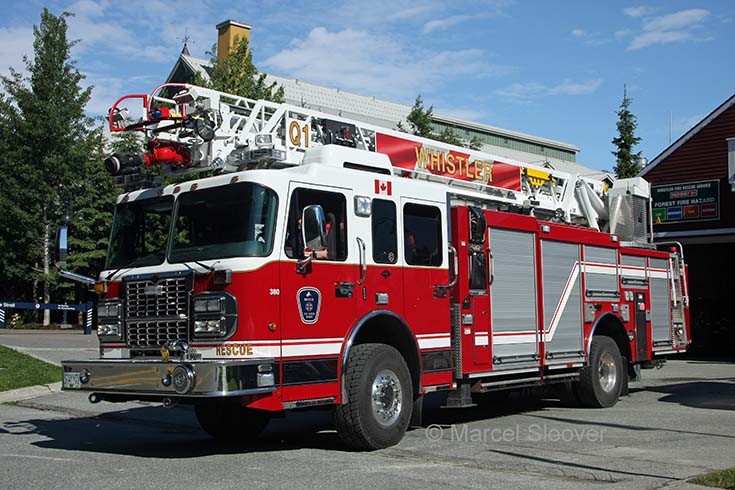 Whistler Fire department Quint 1 Spartan Smeal
