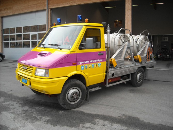Hose layer Iveco Feuerwehr Mittelprättigau