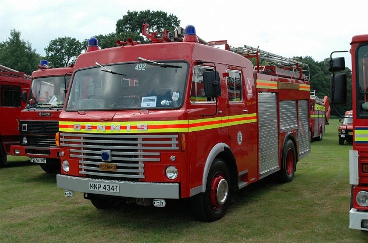 Dennis R KNP 434T Derby Fire show