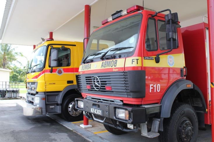 Old and New Shell Brunei Fire dept