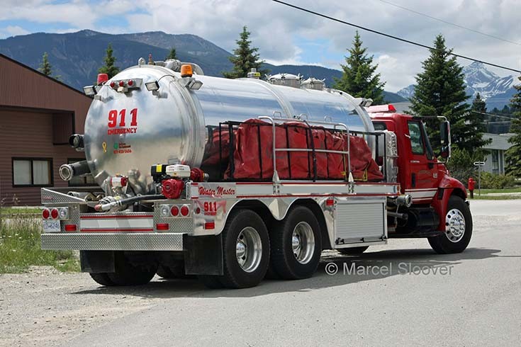 International Water tanker Invermere FD back
