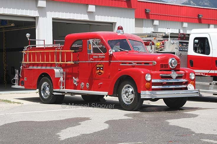 Invermere Fire dept Canada Parade truck