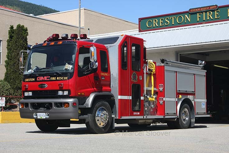 Creston Fire rescue GMC Engine 1