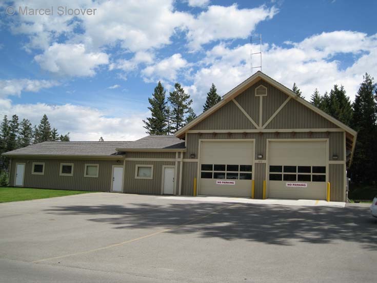 Fire hall Faimont BC Canada.