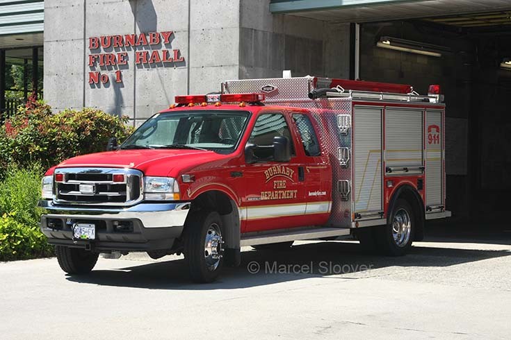 Ford F550XL Burnaby Fire dept BC Canada