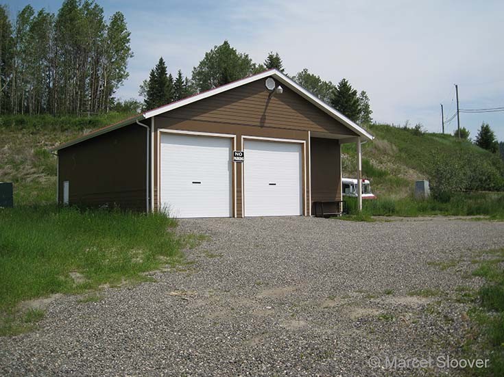 Fire hall in Canim Lake BC Canada