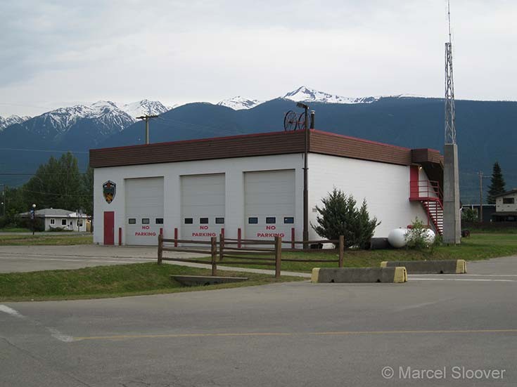 McBride Fire Hall BC Canada.