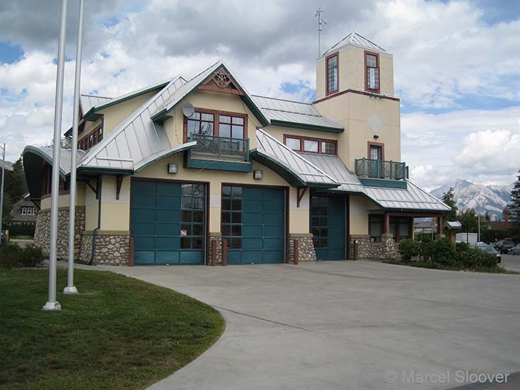 Fire Hall in Jasper Canada.
