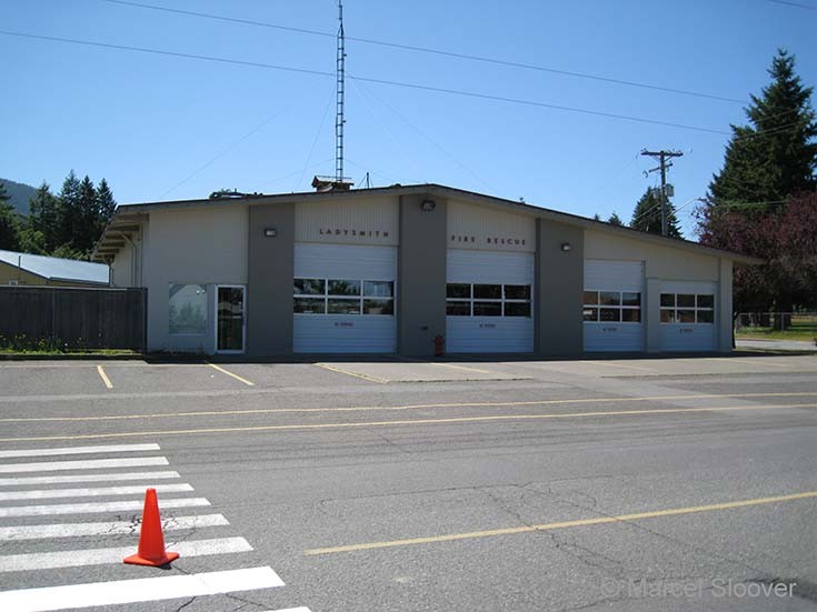 Fire hall from the Ladysmith Canada
