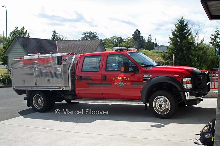 Saanich Fire department Ford F550