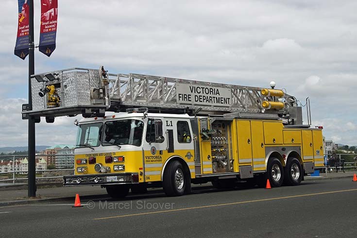 Ladder 1 Victoria Fire dept BC Canada
