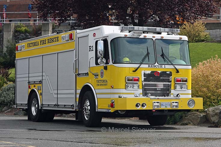 Victoria FD Canada Rescue 1 Rosenbauer Spartan