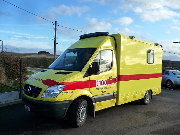 Fire brigade Ciney ambulance.